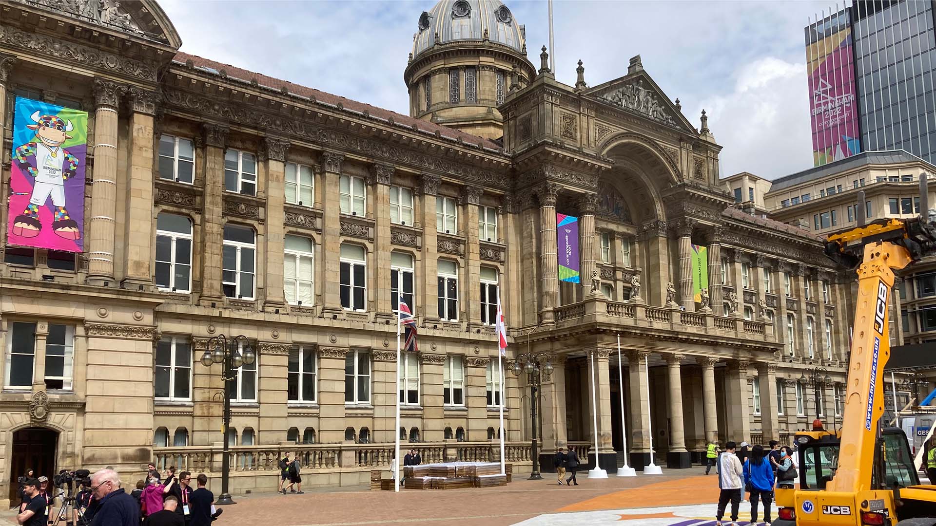 Birmingham council house being prepared for the commonwealth games 