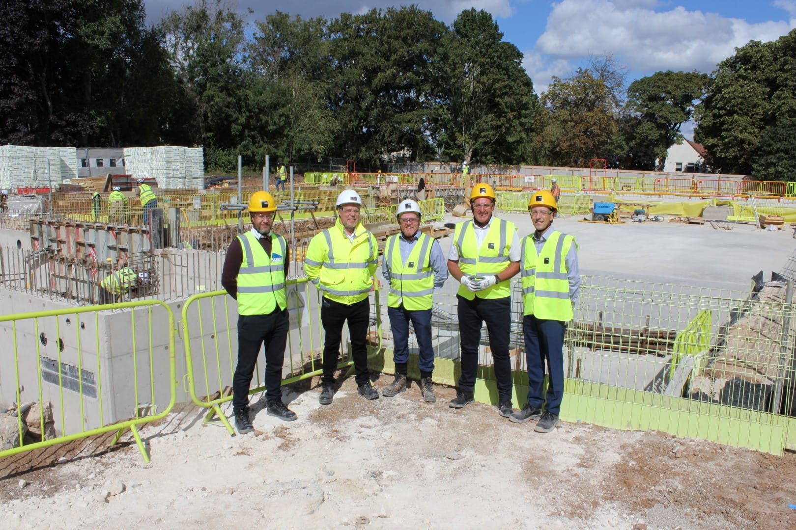 The major and team working on the Knaresborough project