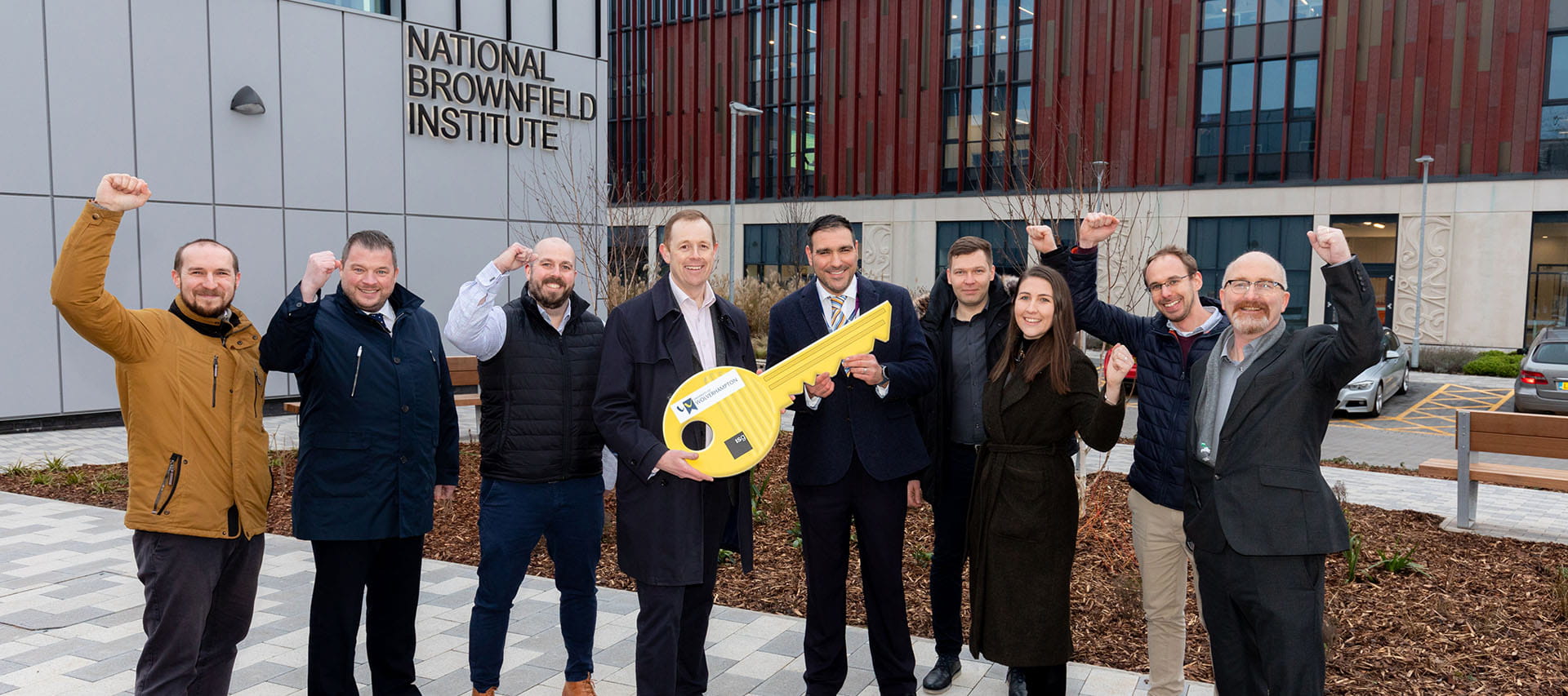 National Brownfield Institute key handover ISG and partners