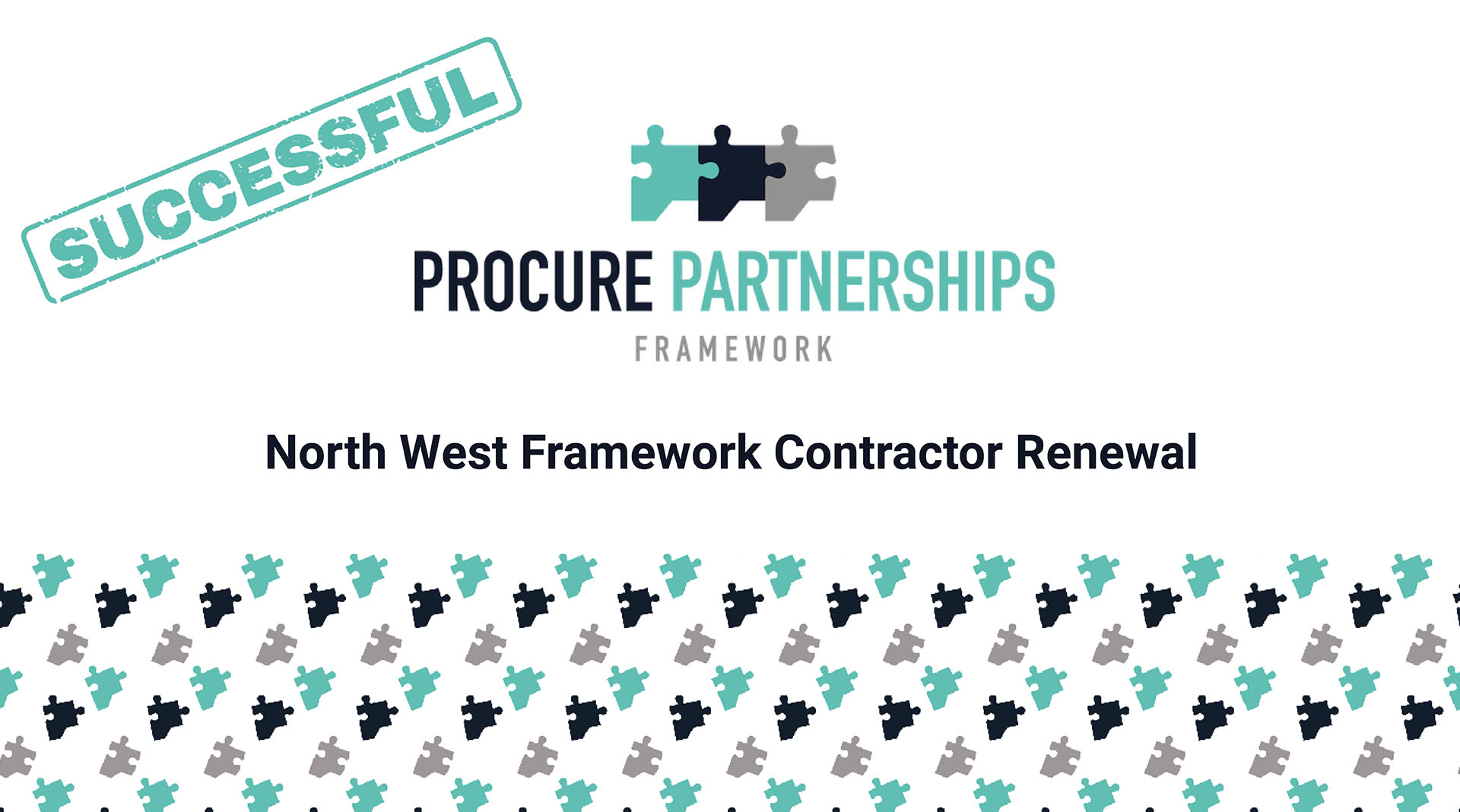 North West Procure Partnership Renewal successful banner