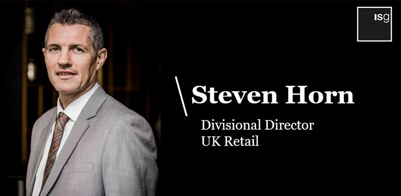 Photo of Steven Horn, Divisional Director for ISG's UK Retail team