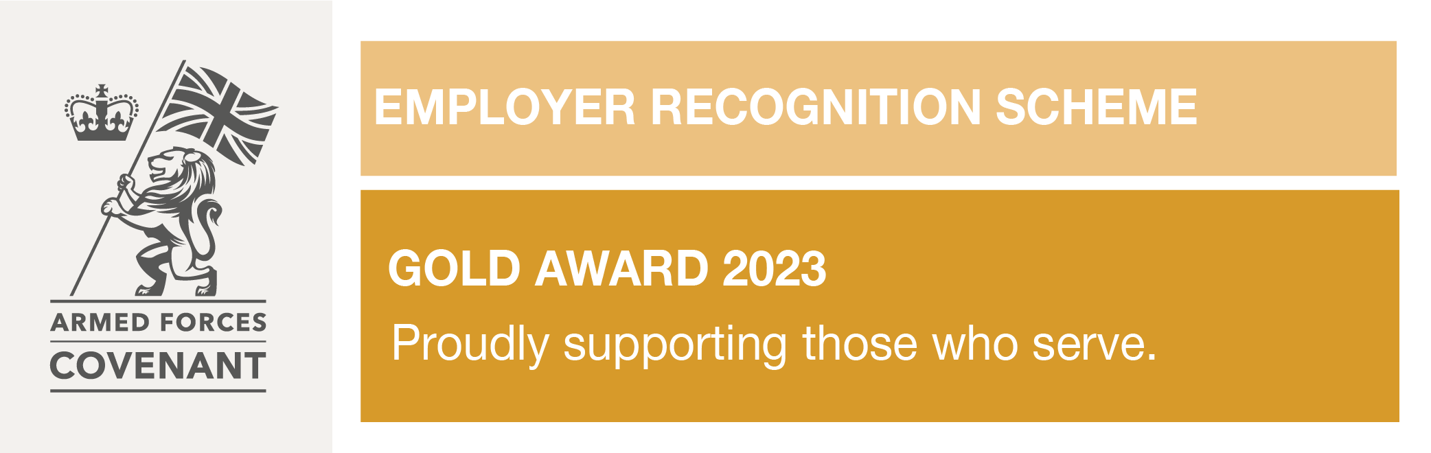 Armed forces covenant employer recognition scheme silver award logo
