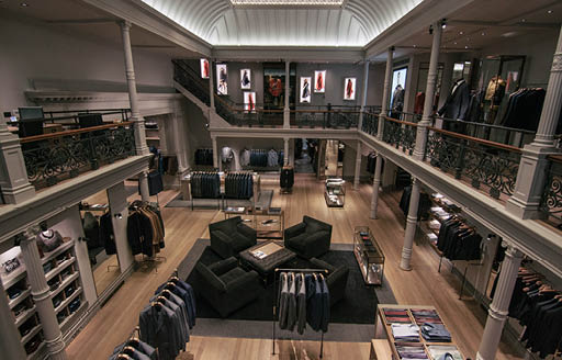 Gieves and Hawkes luxury retail fit out - ISG