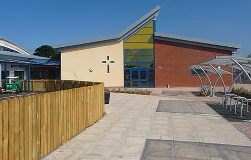 Exterior St Martin Primary school Cranbrook, Exeter