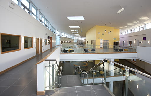 Interior Suffolk One Sixth Form College building