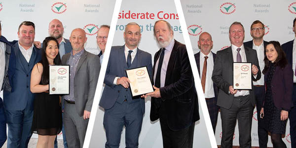 The UK’s most considerate sites have been revealed at the Considerate Constructors Scheme (CCS) National Site Awards 2019. 