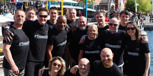 #TeamISG fires up the competition at Salford dragon boat race 