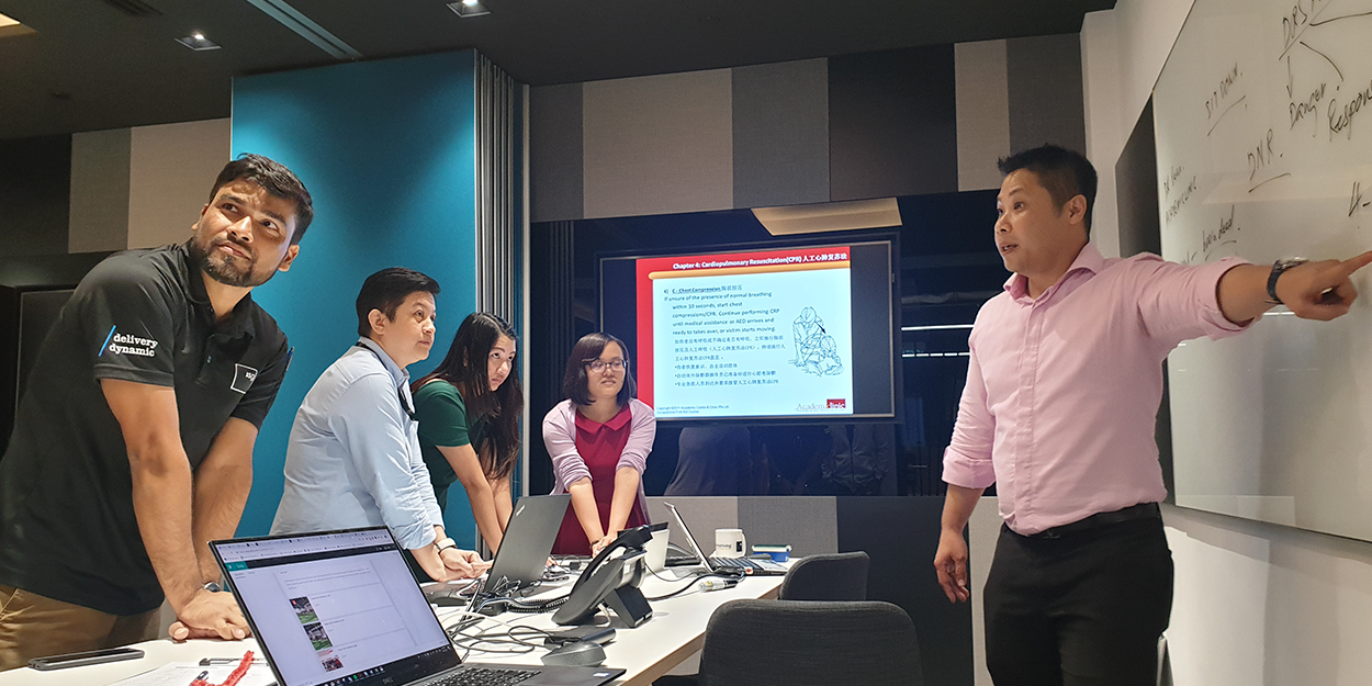ISG in Singapore participates in CPR and AED demonstration MAIN - ISG