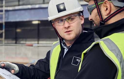 Two construction workers