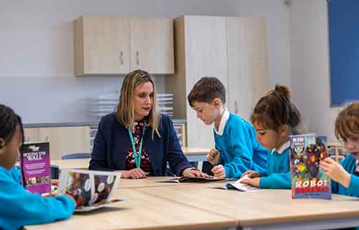 A school classroom