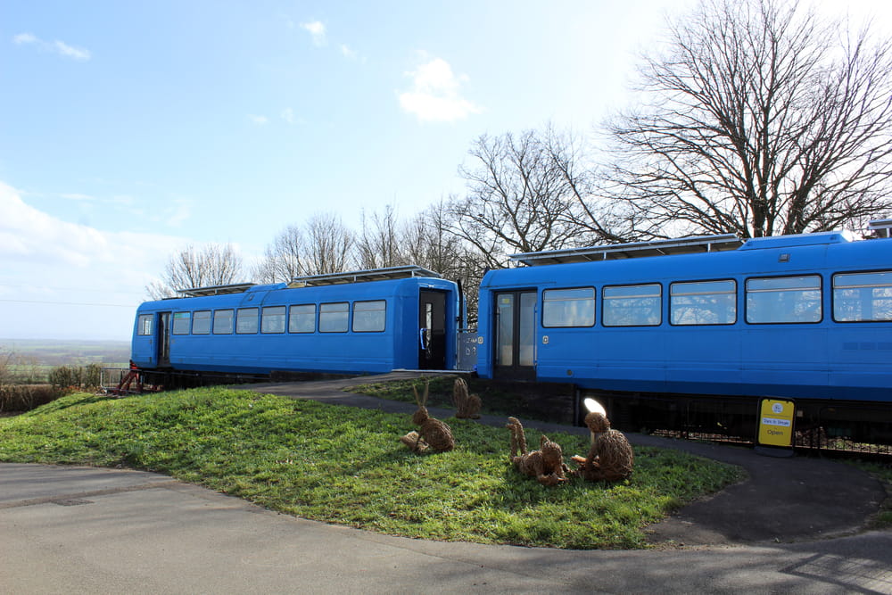 The train in the grounds