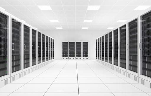 Data storage at BT datacentre in Madrid fit out by ISG