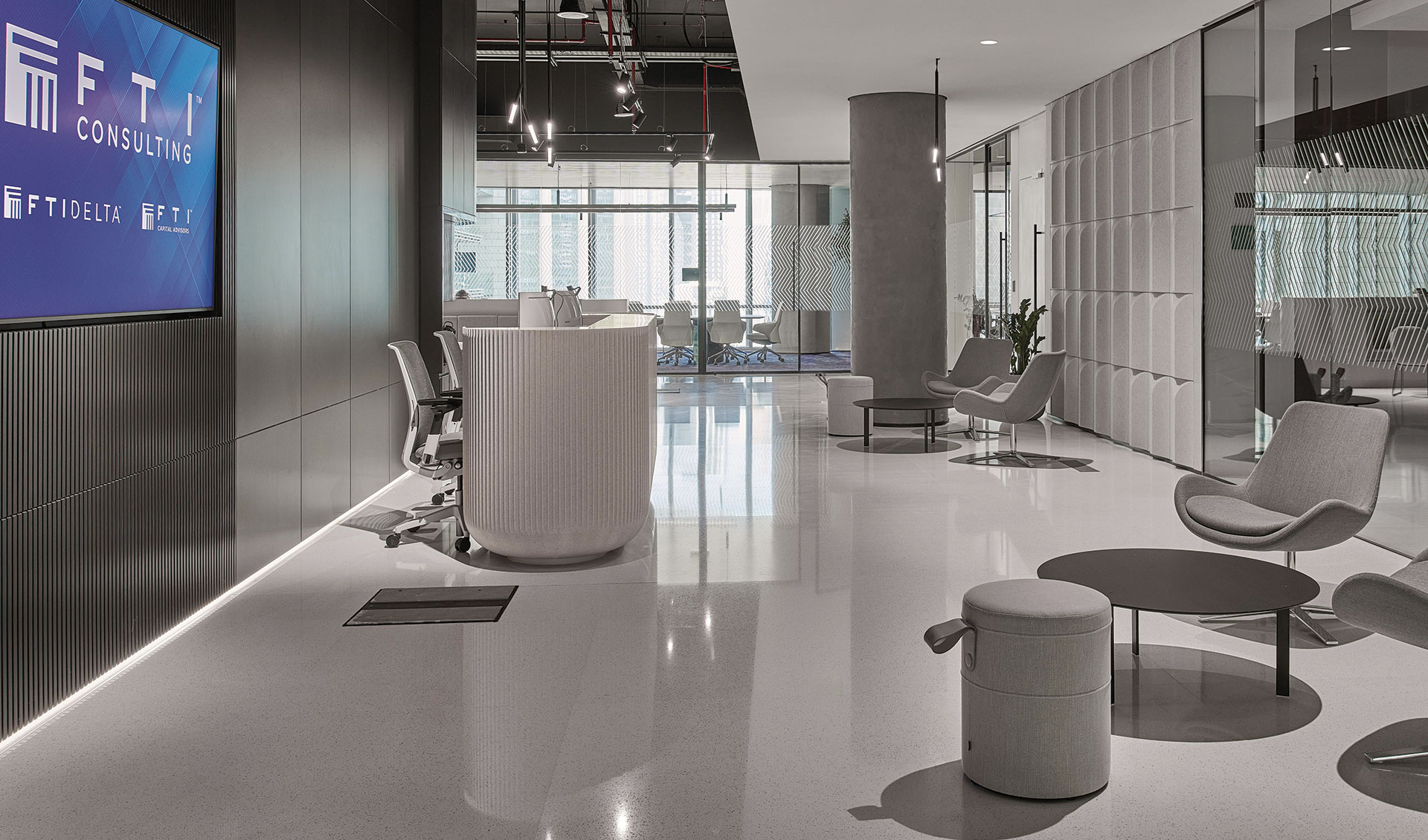 The successfully completed design project by ISG for FTI Consulting, Dubai