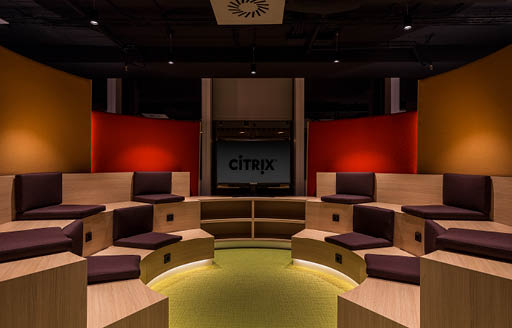 Interior Citrix Systems forum meeting space designed by the TOUZA architecture studio