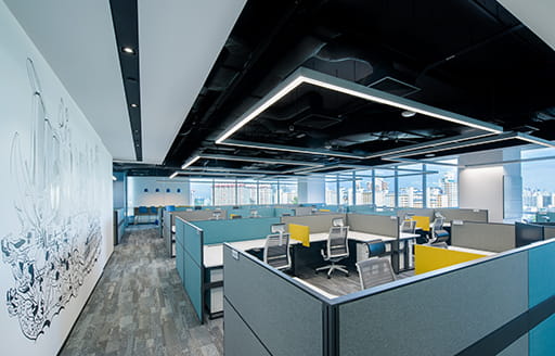 Office fitted out by ISG for Chinese Tech Giant in Singapore