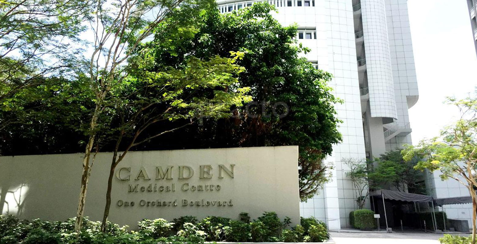 Road entrance to Camden Medical Centre Singapore General Hospital Interior works by ISG