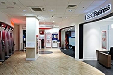 Foyer at HSBC Holborn London interior fit out delivered by ISG UK