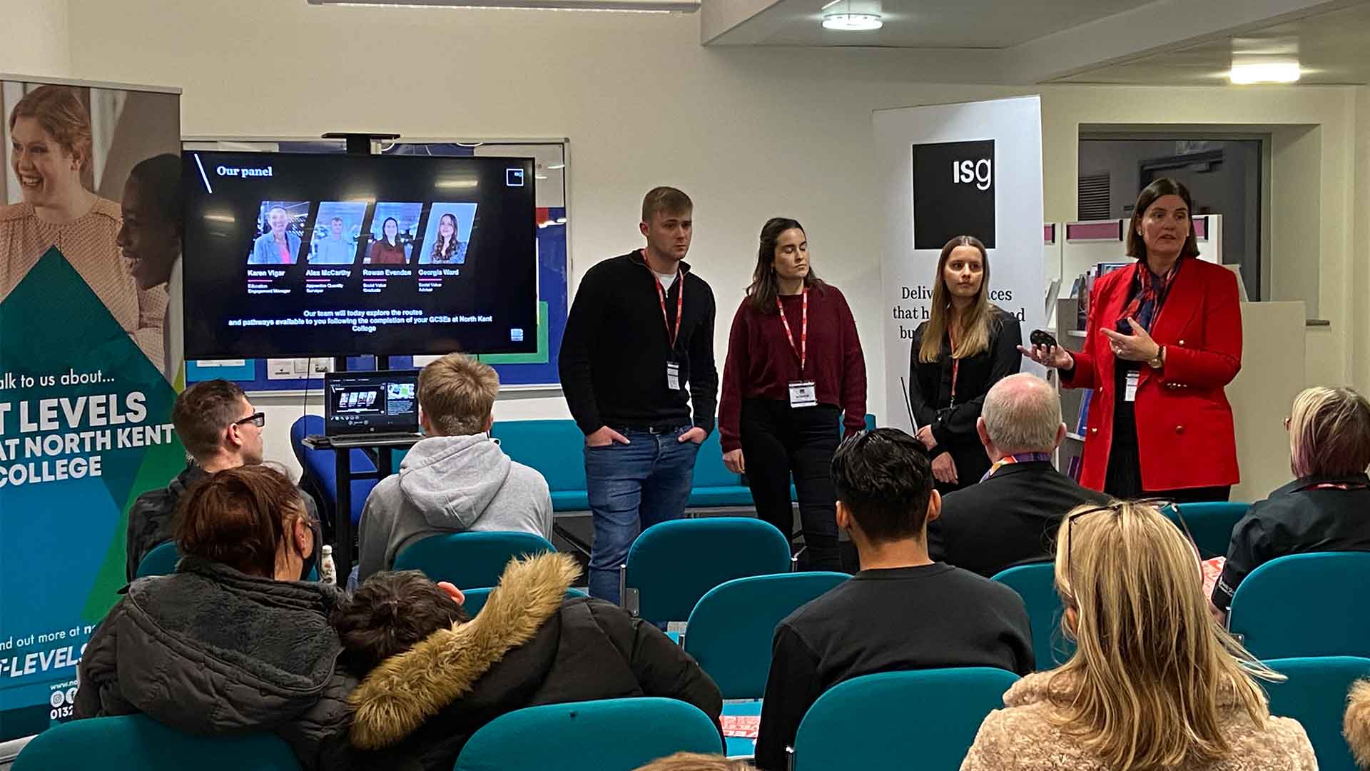 Presenting at an event
