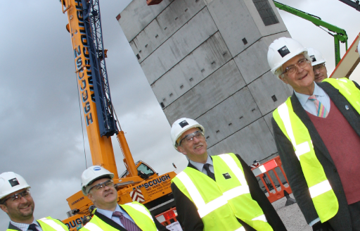 UTC Warrington, construction - ISG