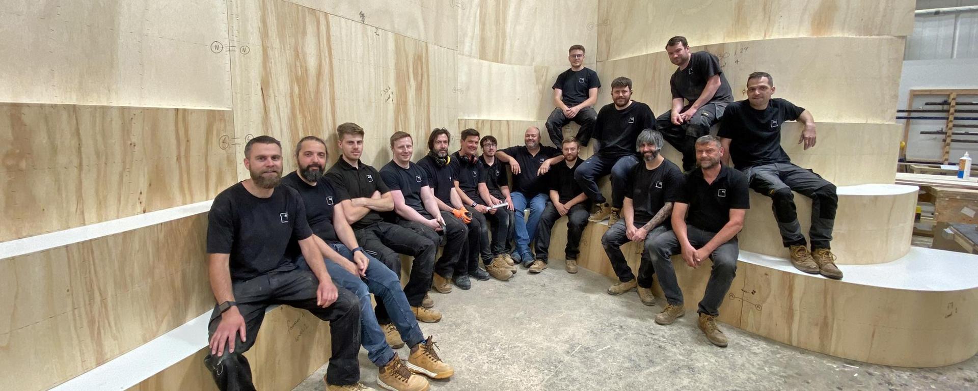 Staff at Whitstable Joinery Shop ISG