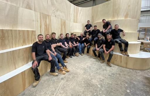 Staff at Whitstable Joinery Shop ISG