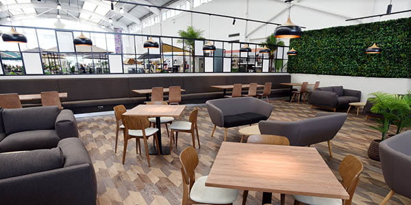 Revitalised restaurant facilities at Dobbies' Gloucester store (image © Simon Pizzey for Dobbies Garden Centres)
