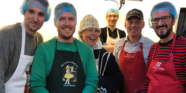 The ISG team at 60 Whitfield Street in Fitzrovia recently volunteered at The Soup Kitchen, a local charity that provides free food and clothing to hundreds of homeless people in London. 