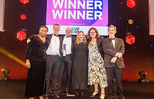 Team winning an award